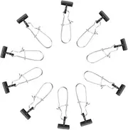 20Pcs Durable Fishing Clips Wear Resistant Snap Lock Snaps for Outdoor Fishing Gear Accessories Portable Connection for Lure and Hook Use