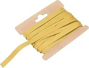 uxcell Double Fold Bias Tape for Sewing 1/3 Inch x 6 Yards Satin Pre-fold Continuous Binding Tape for Seaming Quilting Hemming Binding DIY Crafts, Gold Tone