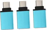 3pcs USB Adapter Laptop Adapter Type c Converter to USB Type c Adapter for Laptop USB Adaptor USB c to USB Converter Headphones Adapter USB OTG Adapter Aluminum Alloy