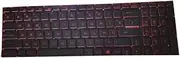Laptop Red Backlit Keyboard for MSI GS70 2OD 2PC 2PE 2QC 2QE 6QC 6QD 6QE Belgium BE Red Words New