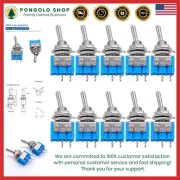 10-Pack SPST Mini Toggle Switch 2 Pin ON/OFF - Durable Panel Mount Design