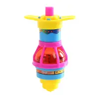 在飛比找蝦皮購物優惠-1件創意兒童閃光發光陀螺發條玩具多彩優等生獎隨機顏色