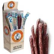 12ct Jerky Snack Sticks Smoked Beef Teriyaki Flavors Meat Hunting Camping Hiking