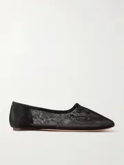 [Loeffler Randall] Loeffler Randall - Landon Mesh Ballet Flats - Black - US10 US 10 Black