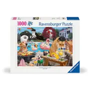 1000pc Ravensburger Dog Days of Summer Family Jigsaw Puzzle Pieces Set