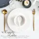 【Homely Zakka】北歐創意輕奢風立體豎條紋陶瓷餐具_圓形湯盤(珍珠白)