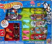 HOT WHEELS Skate Rippin' Tricks Pack - 8 Fingerboards und 4 Paar Skateboard-Schuhe mit von Tony Hawk inspirierten Designs, für Kinder ab 5 Jahren, HMY19