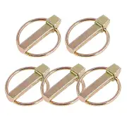 5 Pcs 7/16" Linch Pin, Heavy Duty Lynch Pin Lock Pin Clips for Farm Tractors Tra