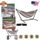 Luxury Portable Double Hammock with Steel Stand - Easy Setup & 450 lbs Capacity