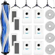Pack of 20 accessories for Ecovacs Deebot X5 / X5 Pro Omni robot vacuum cleaner, 1 main brush, 6 dust bags, 4 wipes, 4 filters, 4 side brushes, 1 cleaning brush
