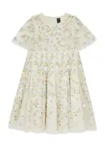 Needle & Thread Kids Posy Pirouette Floral-embroidered Tulle Dress - Blue - 08YR (8 Years) 08YR (8 years)