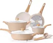 Ceramic Pots and Pans Set Nonstick, Kitchen Cookware Sets, 14-Piece Induction Co