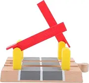 Realistic Railway Barricade Model DIY Railing Barrier for Educational Train Tracks Play