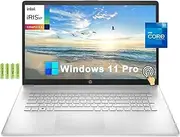 [HP] 17 17.3" HD+ Touchscreen Business Laptop Computer[Windows 11 Pro], 12th Gen Intel 10-Core i7-1255U, 16GB RAM, 512GB PCIe SSD, Iris Xe Graphics, Numpad, Wi-Fi, BT, HDMI, Long Battery Life, w/Battery