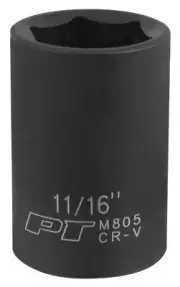 PERFORMANCE TOOL 1/2" Dr 11/16" Impact Socket WILM805
