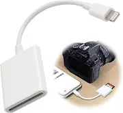 Lettore di schede SD Card Reader Adapter for Smartphones and Tablets Lightning to SD Card Reader for SD/HD Video Formats, 1TB Compatibility, Plug & Play, Quick Transfer