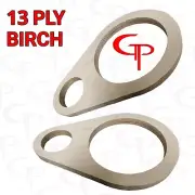 BIRCH 6.5 inch Super Tweeter door pod baffle Speaker Ring MDF Fiberglass Pair