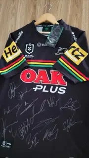 Penrith Panthers Jersey Signed 2023 Autographed Cleary Crichton Bizza LuaiNRL