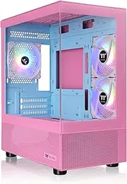 Thermaltake View 170 TG ARGB m-ATX Chassis; 3x120mm ARGB Lite Fans Included; 280mm Radiator Support; 340mm GPU Clearance; 160mm Air Cooler Max Height; Bubble Pink; CA-1Z4-00MAWN-01