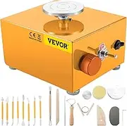 VEVOR Mini Pottery Wheel, 30W 0-2000 RPM Ceramic Wheel, Adjustable Speed DIY Clay Machines, Electric Sculpting Kits with 3 Turntables Trays and 16pcs Tools for Art Craft Work Molding Gift and Home DIY