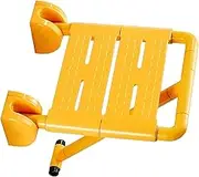 Shower Stool Bathroom Folding Stool Non-Slip Shower Stool Bath Chair Elderly/Pregnant Women/Disabled/Postoperative Person Barrier-Free Armrest Stool Wall Chair 130Kg Bath Chair,YEL