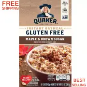 Quaker Gluten-Free Instant Oatmeal, Maple & Brown Sugar, 1.51 oz (8-Pack)