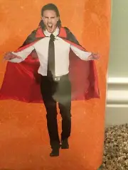 SPOOKY VILLAGE SATIN VAMPIRE CAPE 43" (ADULT) ONE SIZE/REVERSIBLE