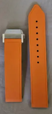RaRe New & Out OF Production DOXA SUB 600T RUBBER STRAP PROFESSIONAL ORANGE WBox
