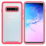 MCC Shockproof Bumper Case Samsung Galaxy S10+ Plus Clear Back Cover G975 [Magenta]