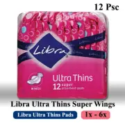 1x - 6x Libra Ultra Thins Super Wings Pads Anti-leak core 12 Pack