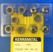 10 pcs KENNAMETAL RD8C Carbide Inserts; K68 Machinist