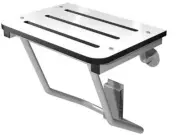Presale Bradley 9562-24 Folding Shower Seat - White/Stainless