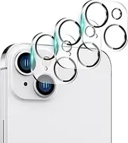 [3 Pack] ZUSLAB Lens Protector for iPhone 14 / iPhone 14 Plus Camera Lens Screen Protector Tempered Glass Anti Scratch 9H Hardness High Definition Clear
