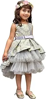 [Orné] Skye Jacquard Tulle Dress - Grey