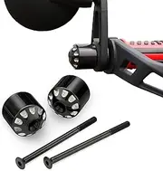 Show Chrome Can-Am Ryker Anti-Vibration Handlebar End Weights - Stainless Steel, Etched, Compatible with OEM Handguards & Increased Weight for Dampening, Fits 600/900 Models (2019-2024+)