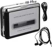Angoily High Fidelity USB Tape Converter Portable Cassette Tape Transverter to MP3 Vintage Music Player for Cassette Tapes No Battery Included