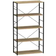 Flexi Storage Studio 1475mm Black And Oak Silhouette 5 Shelf Starter Kit