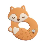 Douglas Toys Jordan Fox Silicone Teether, 4"