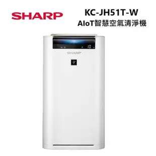 【SHARP 夏普】12坪 AIoT智慧遠端控制 空氣清淨機(KC-JH51T-W)