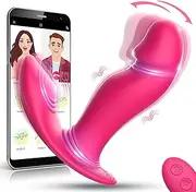 Vibrating & Wiggling Wearable Vibrator for Women G-spot & Clitoris Stimulation, Banenu Perfect-Fitted Clitoral Vibrator with APP Control, Audio Video Call Interaction, Rechargeable Sex Toys for Women
