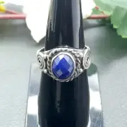 Handmade Silver Men Ring, Ottoman Men Ring, Lapis Lazuli Ring, Gift For Men Ring