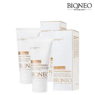 【Bioneo 德國百妮】粉鑽潤色CC霜SPF50****50mlX2(物理性防曬 清爽潤色 持妝力強)