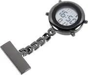[VALICLUD] Nurse Table Nurse Tools Nurse Supplies Digital Nurse Watch Hanging Nurse Watch Nurse Digital Watch Nurses Watch Clip Nurse Watch Clip Hanging Fob Watch Badge Watch Black