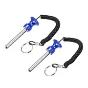 10 x 80mm Weight Stack Pin with Pull Rope Magnetic Strength Training Blue 2pcs
