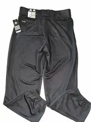 Men's Adidas Climalite Traditional Baseball Softball Pants Black Large 36-39 NWT