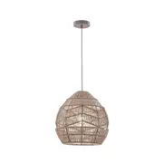 Hayes Modern Elegant Pendant Lamp Ceiling Light - Natural Hemp
