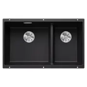 Blanco Subline 430/270 Undermount Double Bowl Sink - Silgranit Black SUBLINE430/270UB
