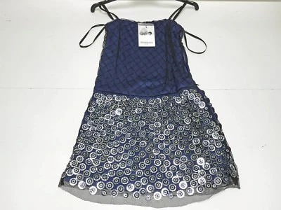 Dino e Lucia New Girl Kids BUSTIER DRESS w MIRRORED SEQUIN Sz: 10 RTL: $260 P996