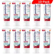 10 x Parodontax GUM+SENSITIVE & FRESH BREATH WHITENING Toothpaste 75 ml