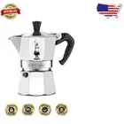 Elegant Manual Espresso Maker in Silver - 90ml Capacity for Coffee Aficionados